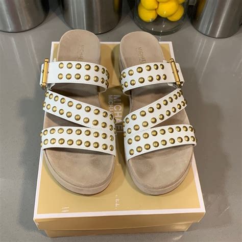 MICHAEL KORS Ansel Studded Leather Sandal